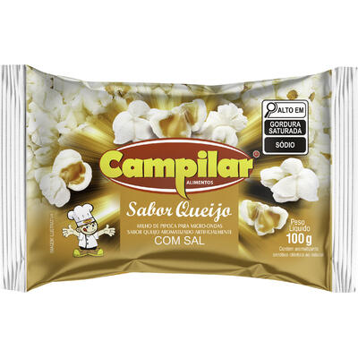 Milho de Pipoca para Micro-ondas Campilar Queijo 100g