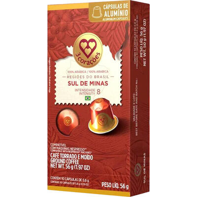 Café 3 Corações Sul de Minas Intensidade 8 56g