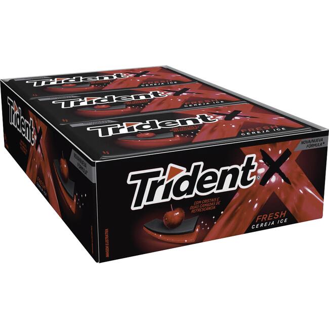 Chiclete Adams Trident Fresh Cereja 21 un