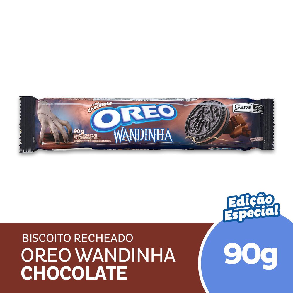Biscoito Recheado Oreo Chocolate  Wandinha 90g