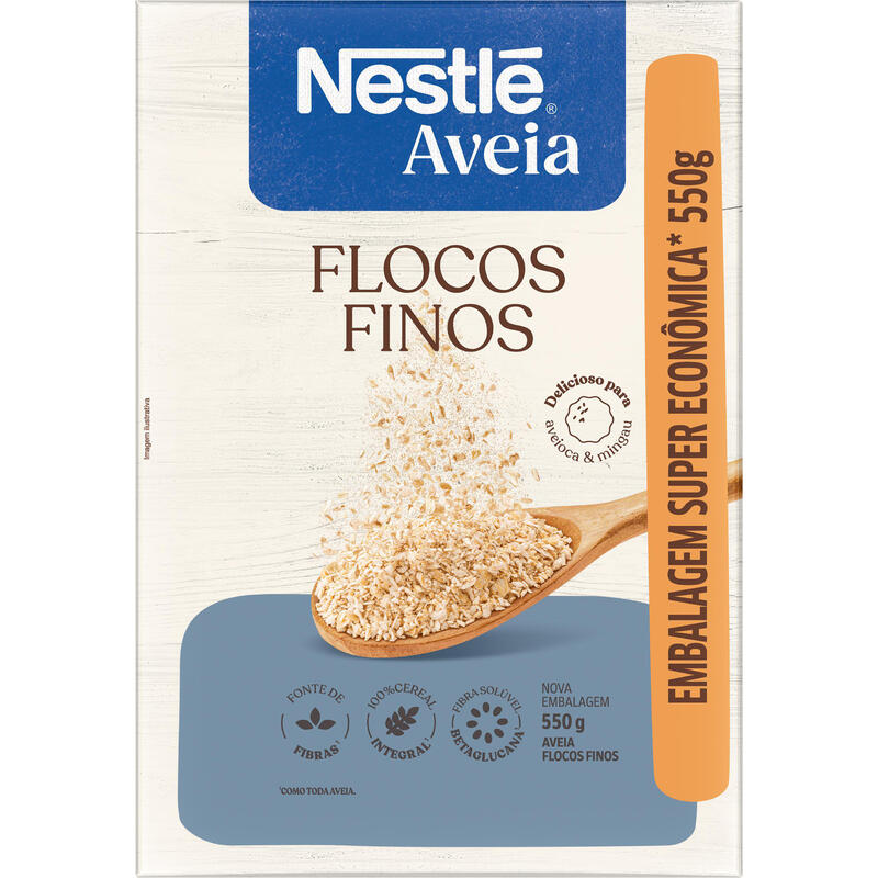 Aveia Nestlé Flocos Finos 550g