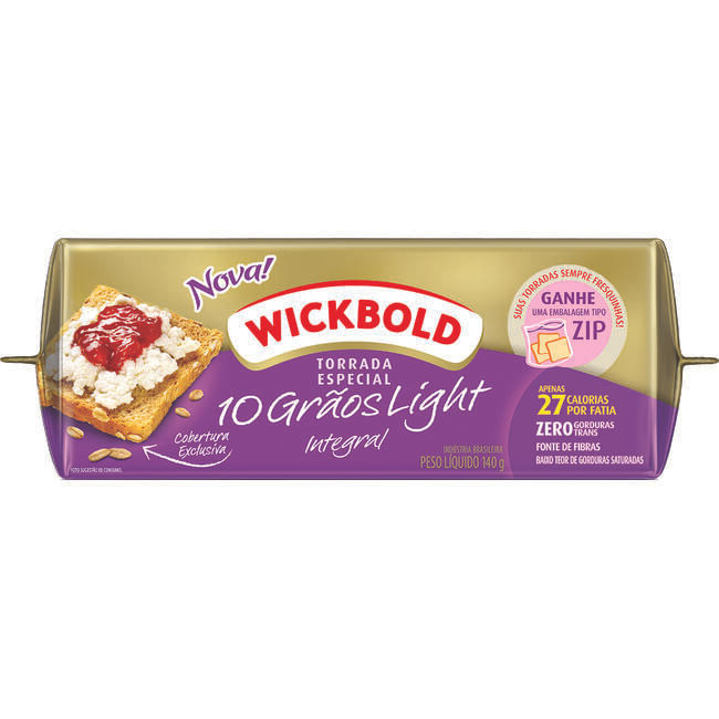 Torrada Wickbold 10 Grãos Light 140g
