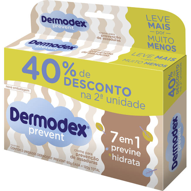 Creme para Assaduras Dermodex Suave LV 2 PG 1 1 kit