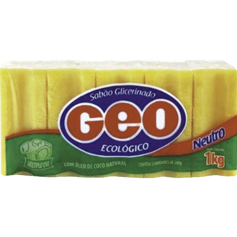 Sabão em Pedaço Glicerinado Geo Neutro 5x200g