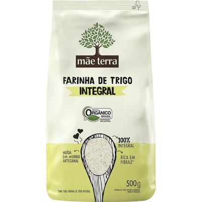 Farinha de Trigo Orgânica Mãe Terra Integral 500g