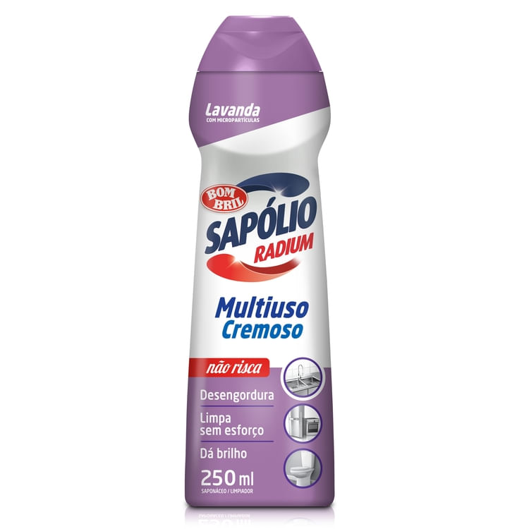 Saponáceo Cremoso Multiuso Lavanda Sapólio Radium Squeeze 250ml