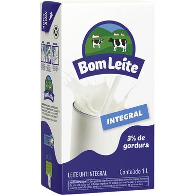 Leite Longa Vida Bom Leite Integral 1L