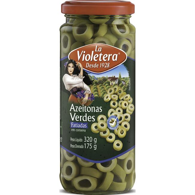 Azeitona Verde La Violetera Fatiada 175g
