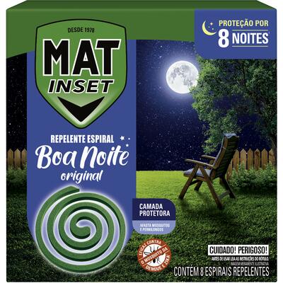 Repelente Espiral Mat Inset Boa Noite Original 8un