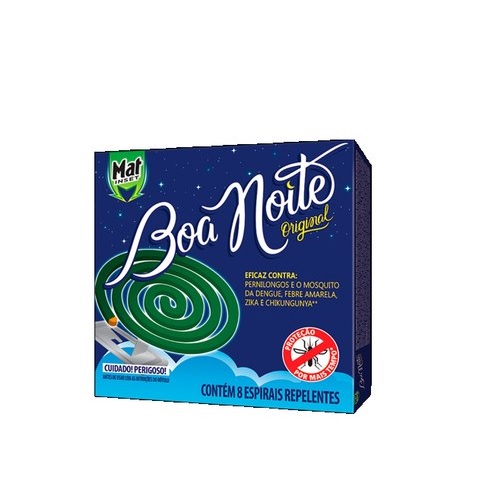 Repelente Espiral Mat Inset Boa Noite Original 8un
