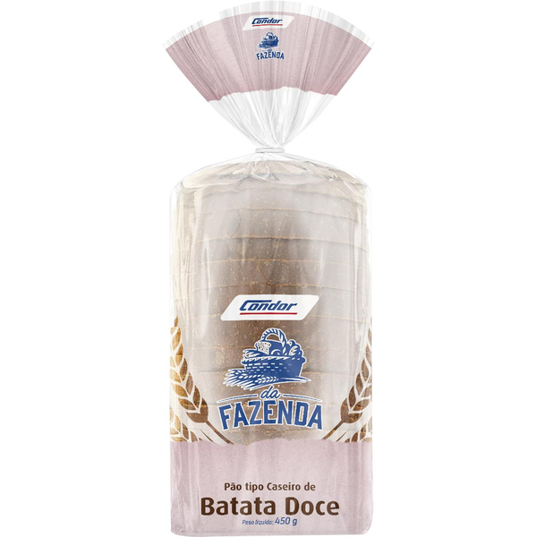 Pão da Fazenda Condor 450g - Batata-doce