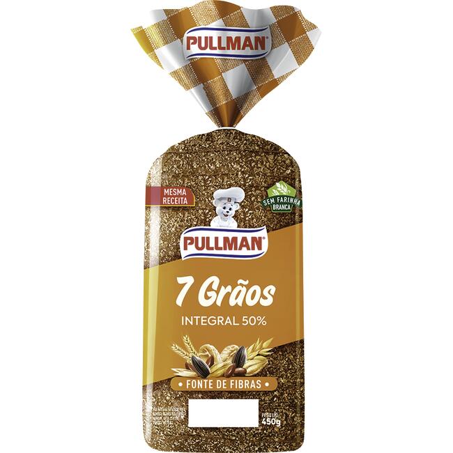 Pão Integral Pullman 7 Grãos 450g