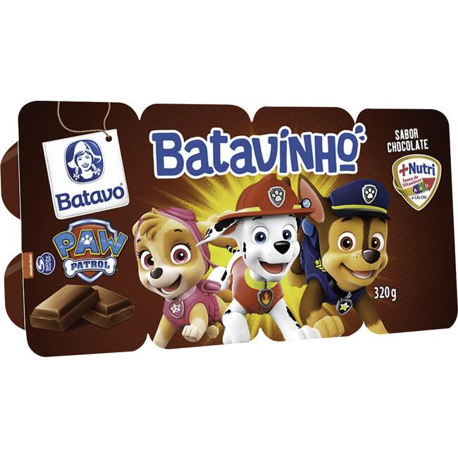 Sobremesa Batavo Patrulha Canina Chocolate 320g
