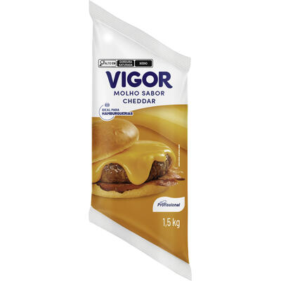 Molho Lácteo Vigor Sabor Cheddar 1,5kg