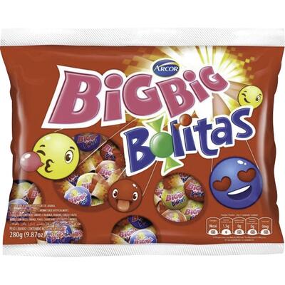 Chiclete Arcor Big Big Bolitas 280g