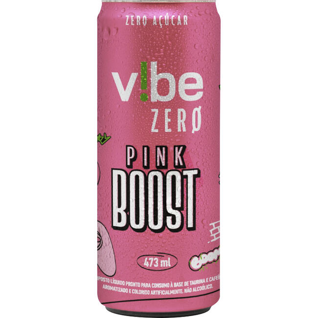 Energético Vibe Pink Boost Zero 473ml