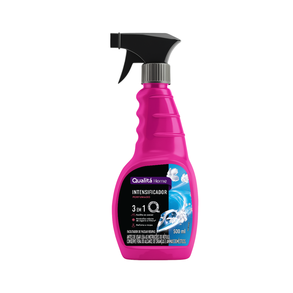 Facilitador de Passar Roupas Perfumado Qualitá Home Frasco 500ml Borrifador