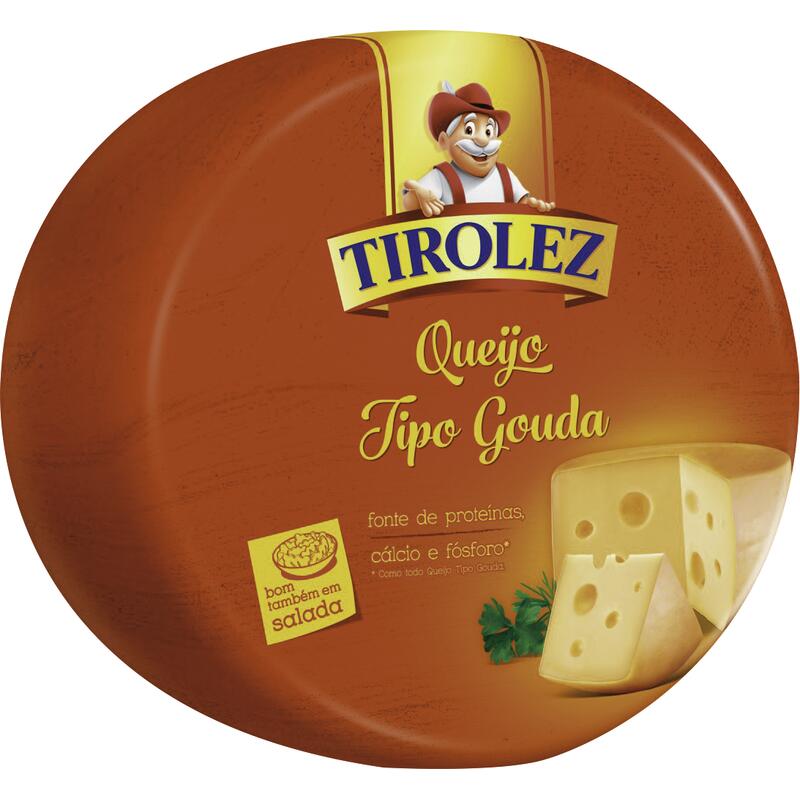 Queijo tipo Gouda Tirolez Preço por quilo na peça
