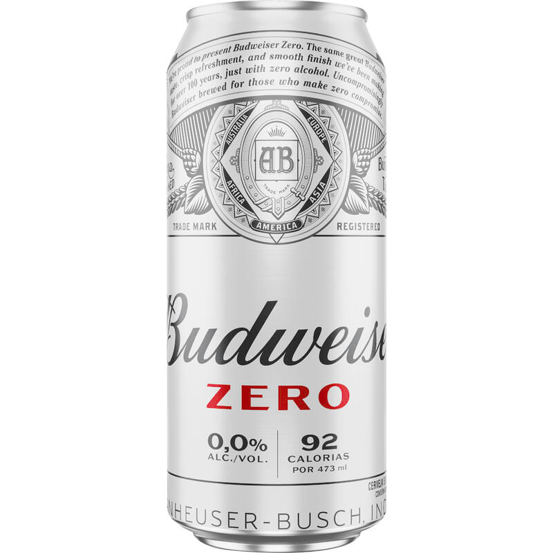 Cerveja Budweiser Zero Álcool 473ml