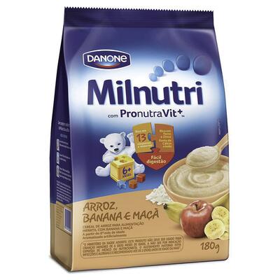 Cereal Milnutri Arroz com Maçã e Banana 180g