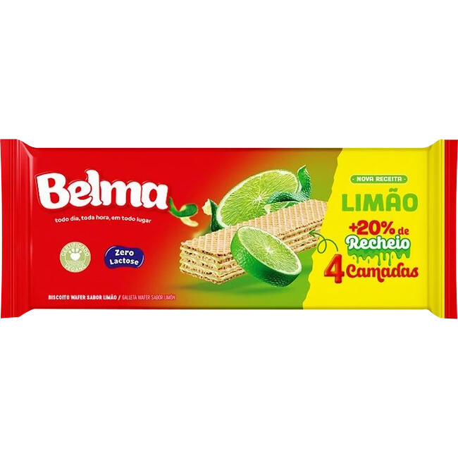 Biscoito Wafer Belma Limão 90g