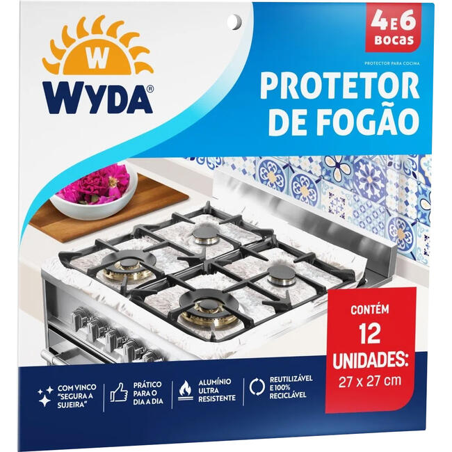 Protetor de Fogão Wyda 4 e 6 Bocas Un