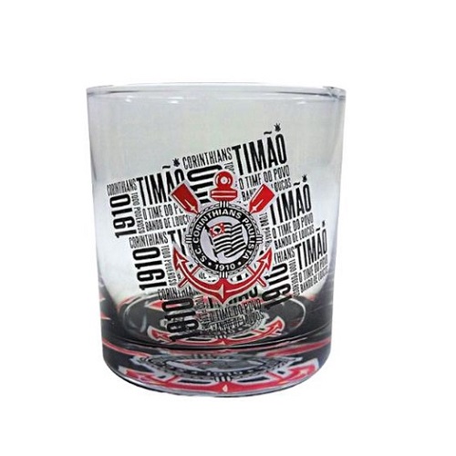 Copo Cylinder Rocks Corinthians 305ml