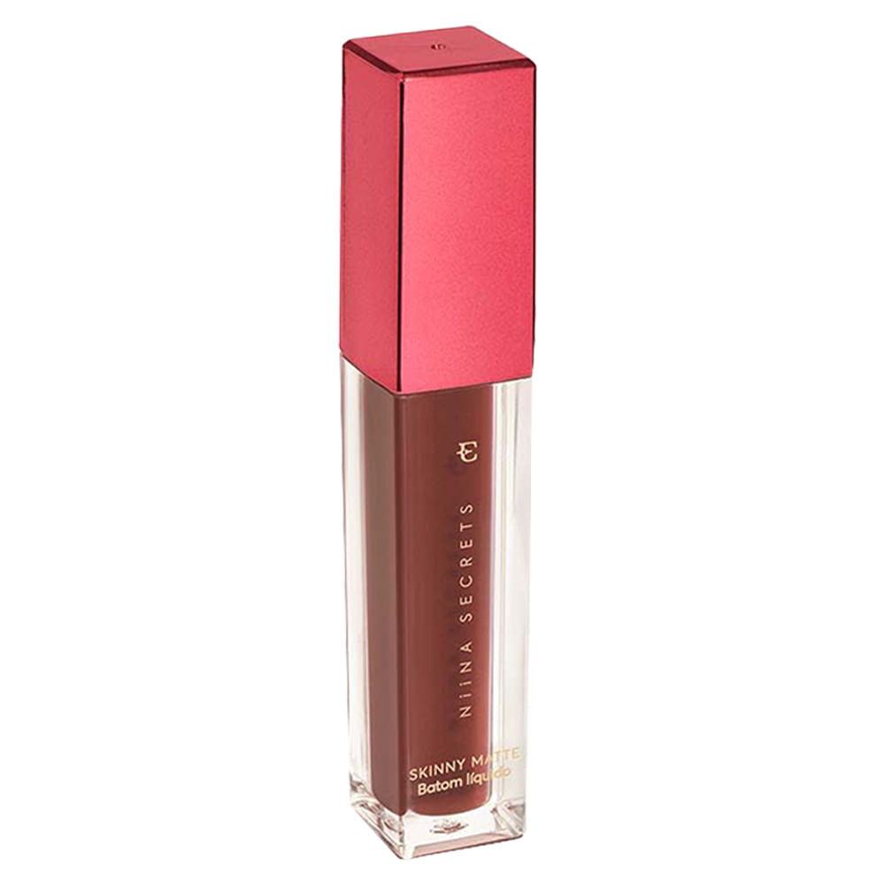 Batom Líquido NIINA SECRETS Skinny Castanho Begônia Matte 5ml
