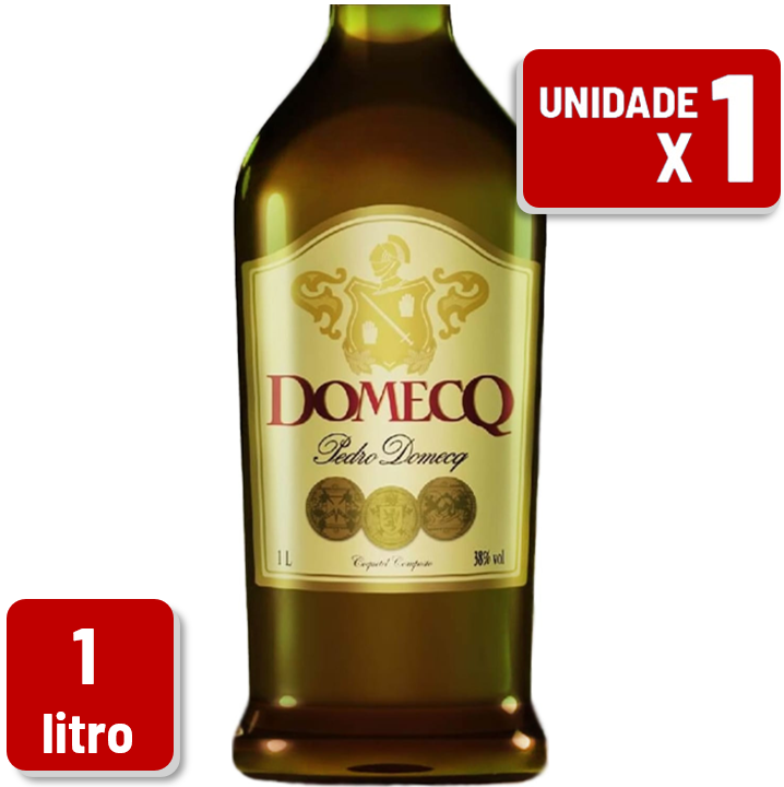 Conhaque Domecq Coquetel Composto Garrafa Vidro 1L