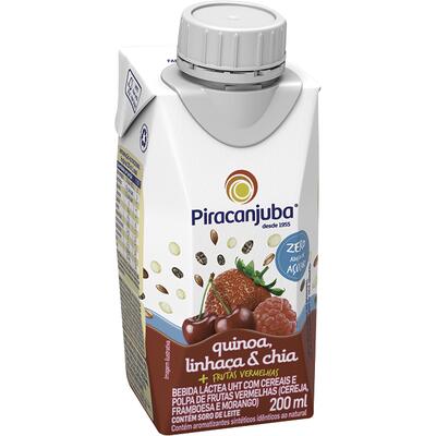 Bebida Láctea UHT Piracanjuba Ameixa e Cereais 200ml