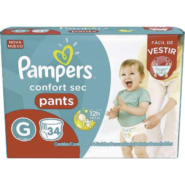 Fralda Descartável Pampers Pants - G 34 un
