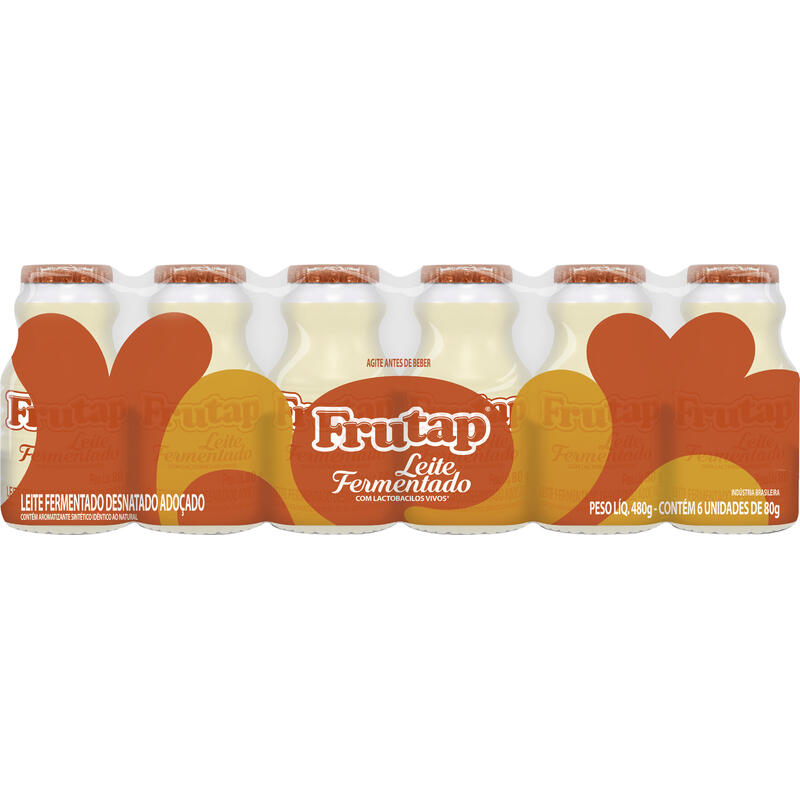 Leite Fermentado Frutap 6x80g