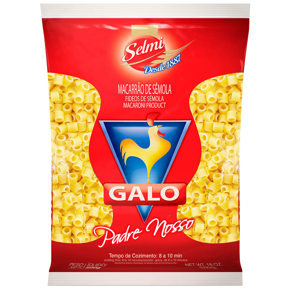 Macarrão Galo Sêmola Padre Nosso 500g