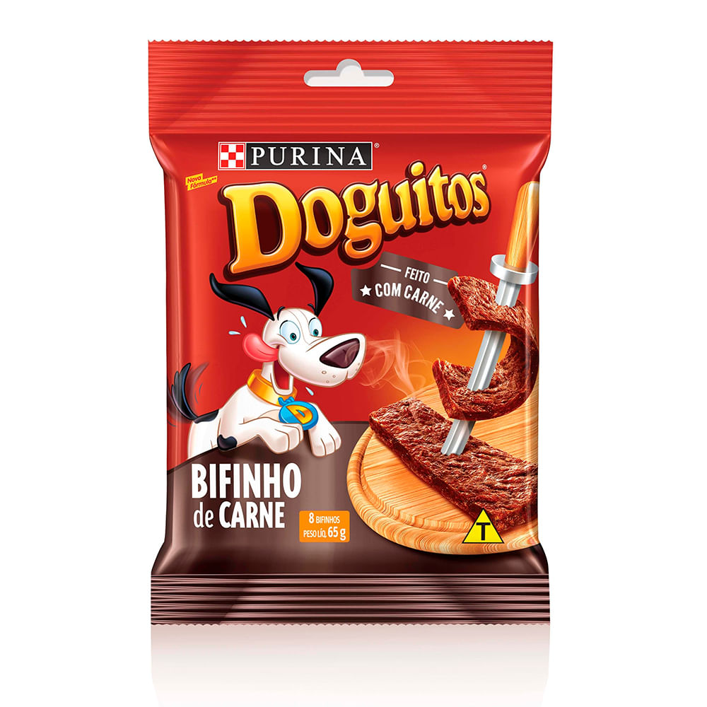 Petisco DOGUITOS Bifinho de Carne Cães Adultos e Filhotes 65g