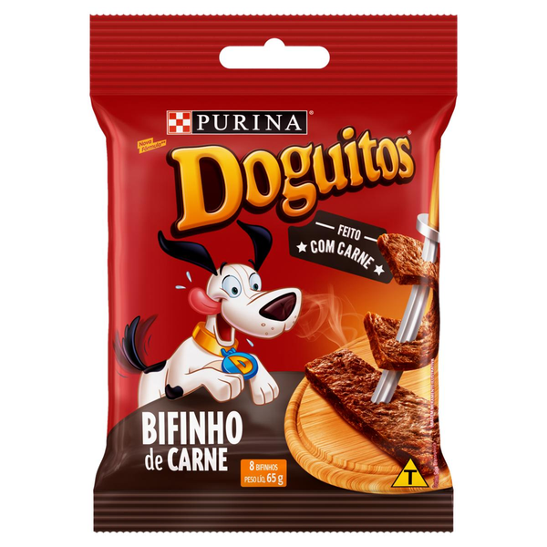 Petisco DOGUITOS Bifinho de Carne Cães Adultos e Filhotes 65g