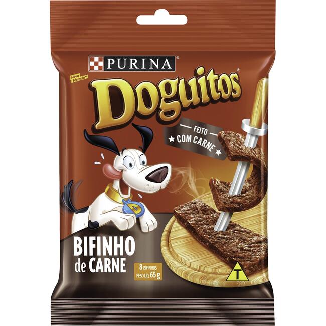 Petisco DOGUITOS Bifinho de Carne Cães Adultos e Filhotes 65g