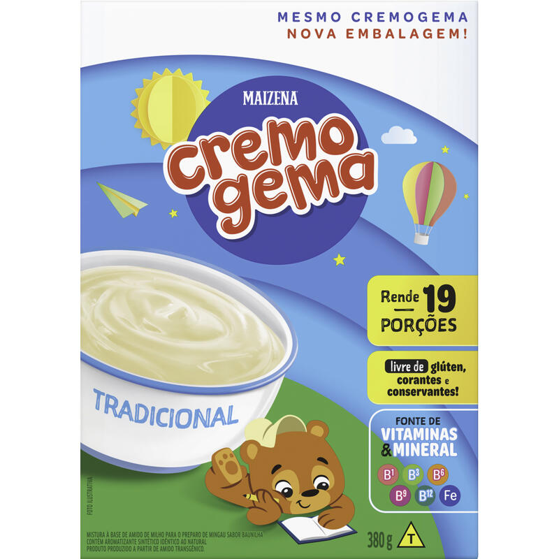 Alimento Infantil Cremogema Maizena 380g - Tradicional