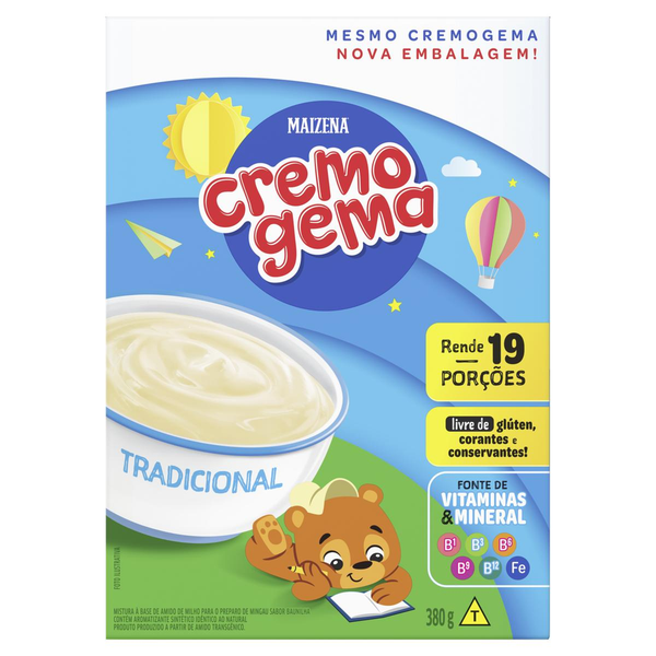 Alimento Infantil Cremogema Maizena 380g - Tradicional