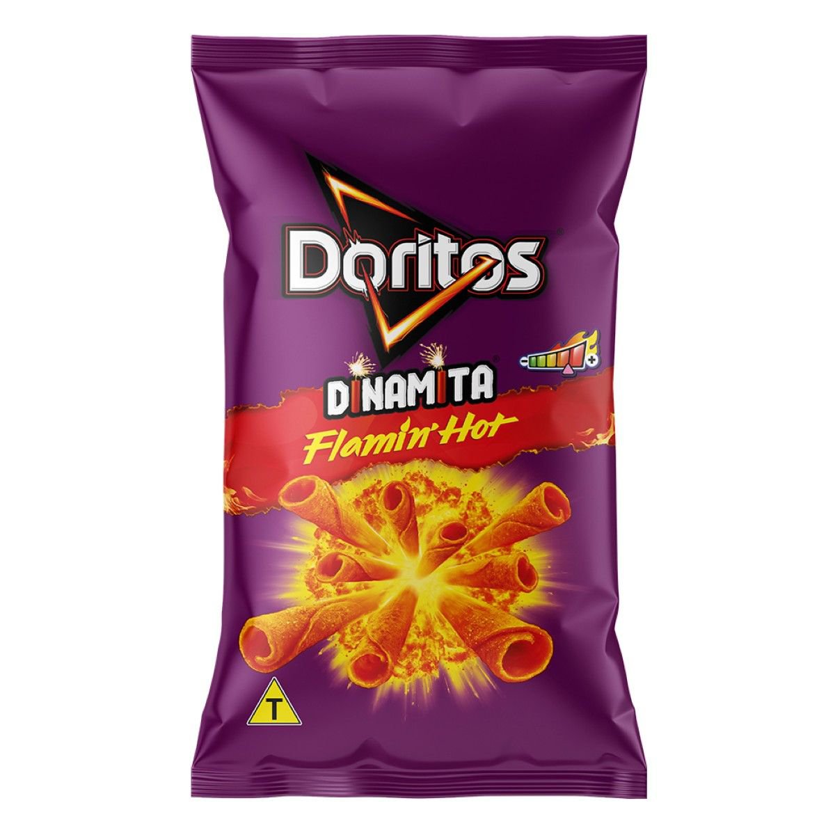 Salgadinho de Milho Carne Defumada Picante Doritos Dinamita Flamin' Hot Pacote 110g
