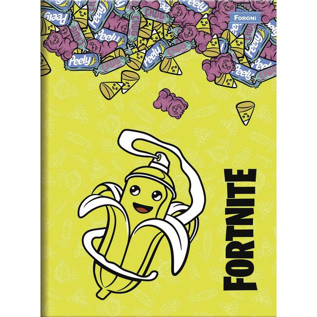 Caderno Brochura Fortnite Foroni 96 folhas un