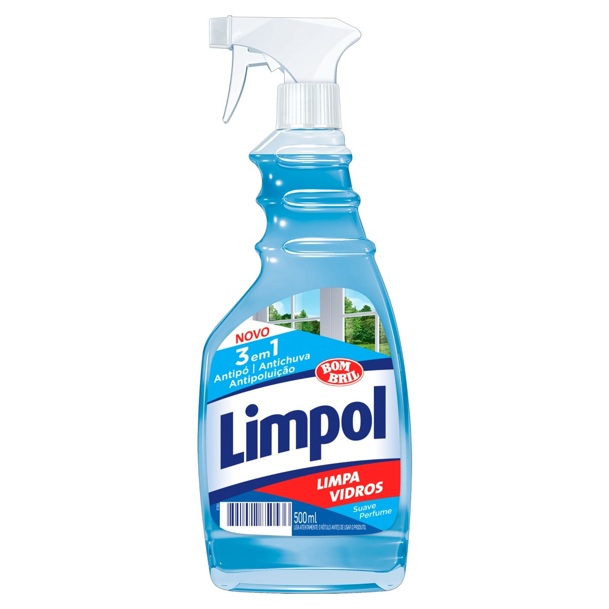 Limpa-Vidro Suave Limpol Frasco 500ml Borrifador