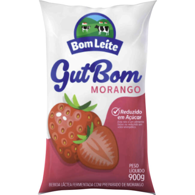 Bebida Láctea Gutbom Morango 900g