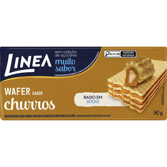 Biscoito Wafer Linea Zero Churros 90g