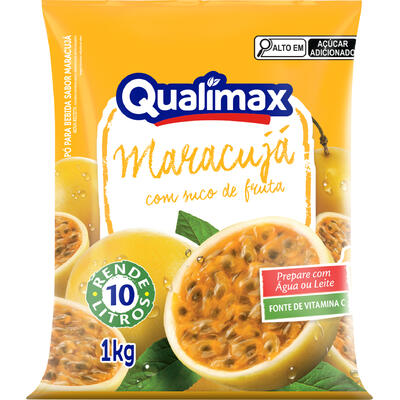 Refresco em Pó Qualimax Maracujá 1kg