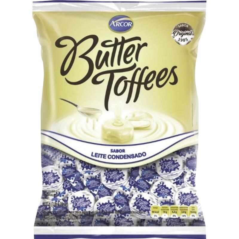 Bala Arcor Butter Toffees Leite condensado 500g