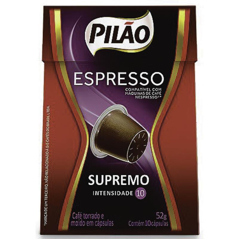 Café em Cápsulas Pilão Supremo 10x5,2g