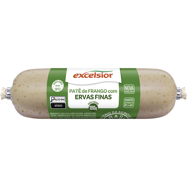 Patê de Frango Excelsior Ervas Finas 100g