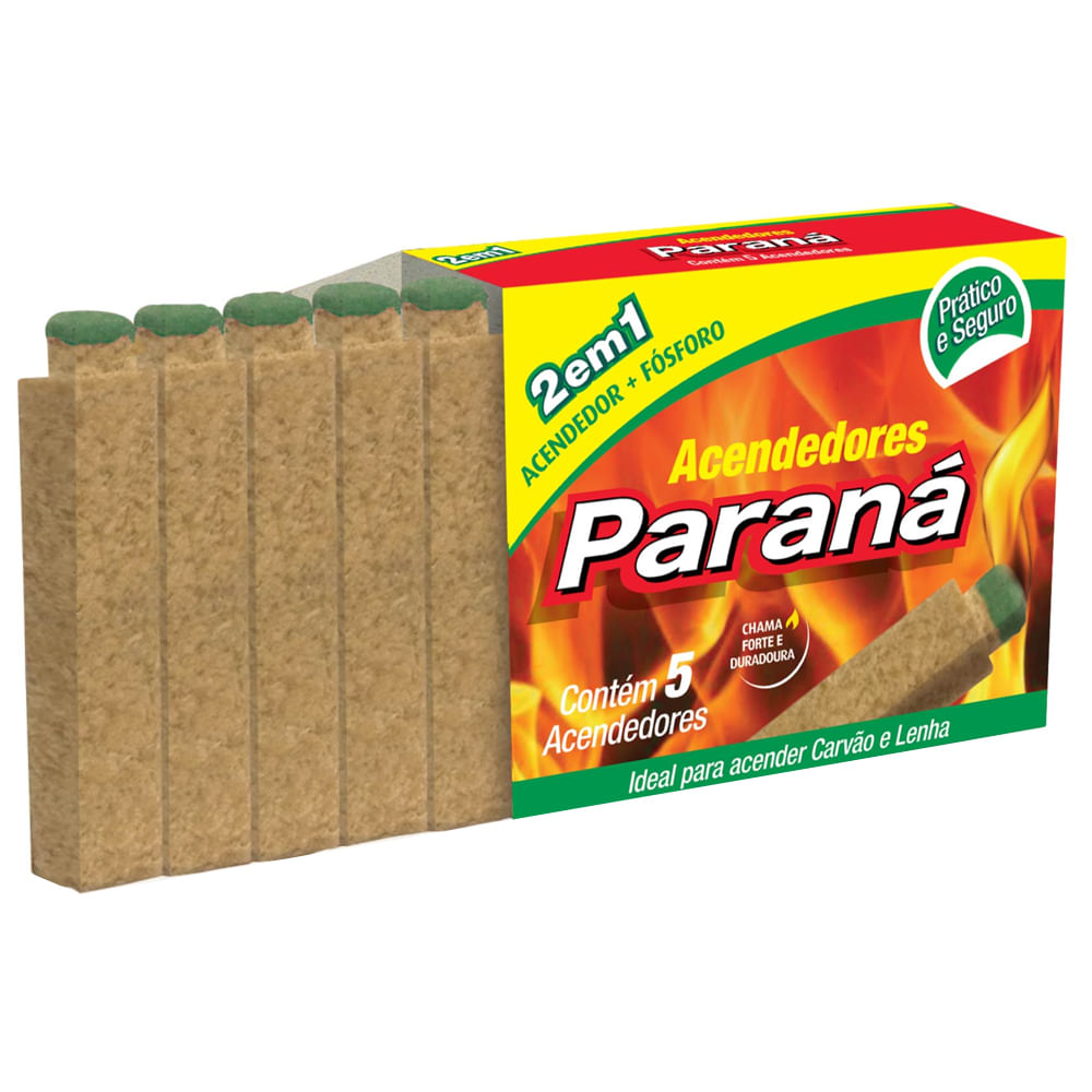 Acendedor Paraná Bastão 5un