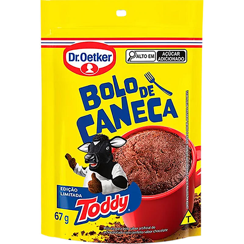 Mistura para Bolo de Caneca Dr. Oetker 67g - Toddy