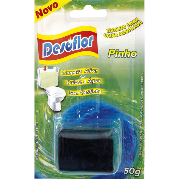 Tablete Sanitário Desoflor para Caixa Acoplada Pinho 50g